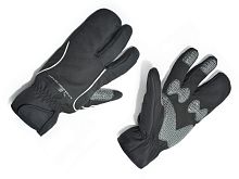 Перчатки AUTHOR Arctic, M, длинные пальцы "лобстеры", утепленные, черно-серый