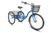 Электровелосипед Stels Energy-3, 26 K010, 3 ск., алюминий, cиний/золотой