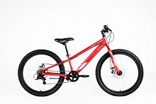 Велосипед FORWARD Spike 24", 11" 2023, красный/белый