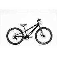 Велосипед FORWARD Spike 24", 11" 2023, черный/серебристый