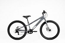Велосипед FORWARD Spike 24", 11" 2023, серый/серебристый