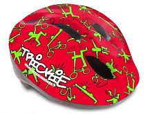 Шлем AUTHOR Trickie 49-56 см, красный/зеленый